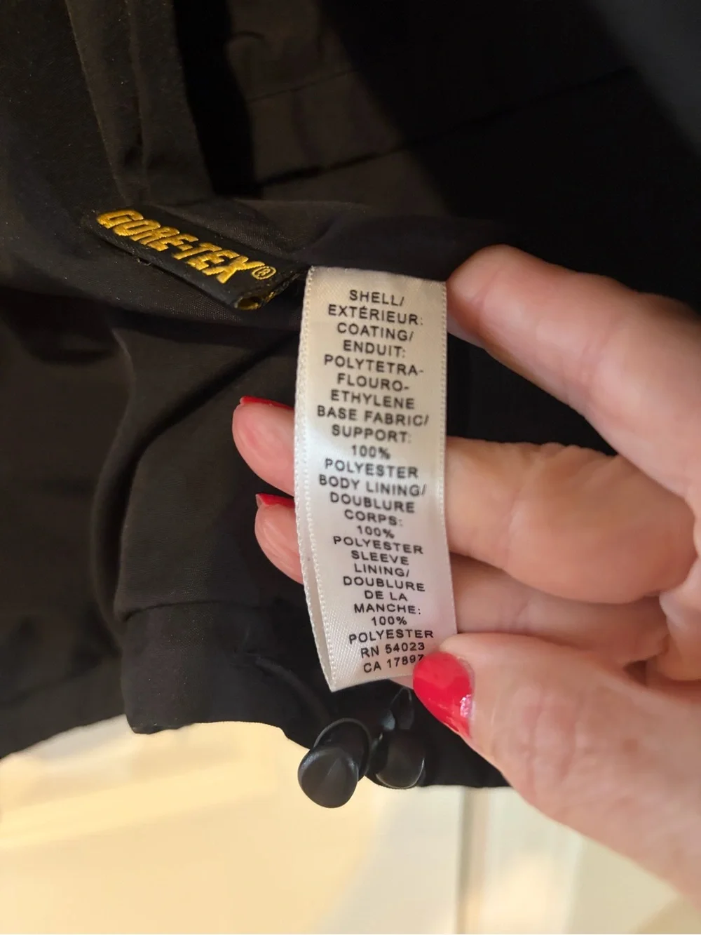 Banana Republic GoreTex Utility Field Jacket Men Black Full Zip Waterproof L - Picture 7 of 10